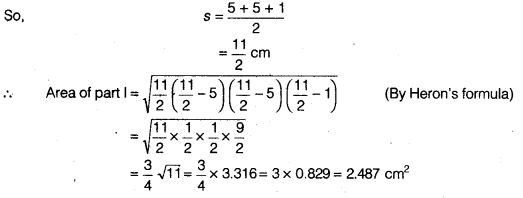 NCERT Solutions for Class 9 Maths Chapter 7 Heron's Formula 7.2 3a